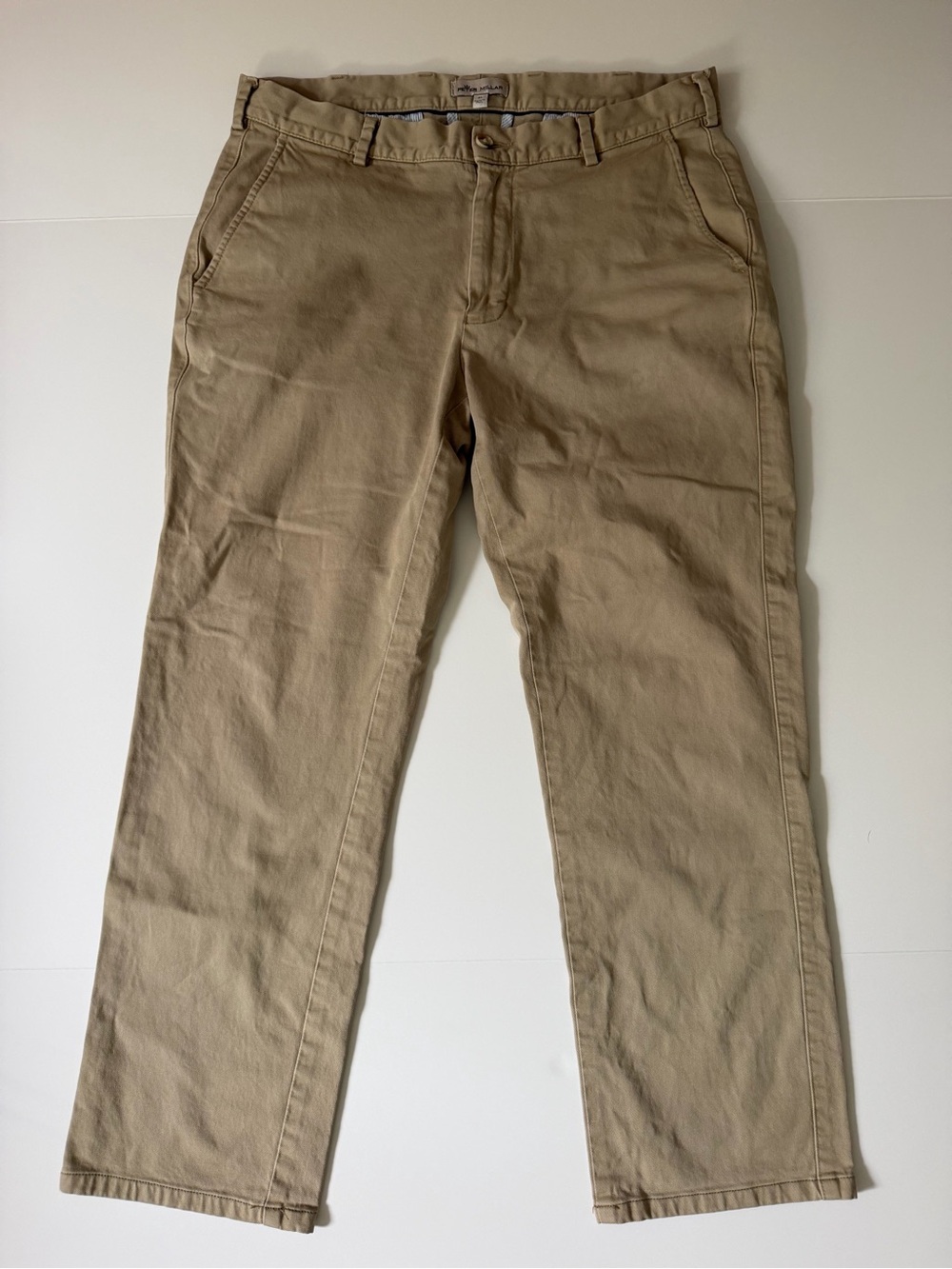 Peter Millar Men's Straight Khaki Chino Pants - Tan